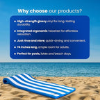 Cococabana 74 inch Foam Float for Pools & Lakes Vinyl Foam Pool Floats