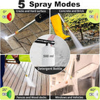 2025Upgraded Pressure Washer 5000PSI with Adjustable Touch Screen 8 Level, 34" Tall, 4 Quick Connect Nozzles,Inlet Hose&Filter&500mlFoam Cannon for Cars/Fences/Driveways/Home Cleaning,Red