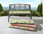 BrylaneHome Bench Cushion - 48" L x 18" W x 3" H - Patio & Outdoor - Water, Stain & Fade Resistant - Poppy Blue
