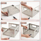 Pasimy 12 x 12 x 7.5'' Charcoal Fire Basket for Offset Smoker, Grill Accessories Stainless Steel Fire Basket for Smoker BBQ Grill Accessories