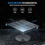 ECO-WORTHY 1600W Solar Tracker System: 8pcs 195W Monocrystalline Solar Panels, Expanded Version Dual-Axis Solar Tracking Kit with Power Box and Controller for Shed Farm Yard