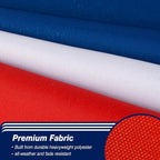 France French Flag 3x5 ft Outdoor, Double Sided 3 Ply Heavy Duty National Flag for FR, 100% Quality Polyester French Banner with Brass Grommets 4 Rows Stitches