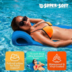 TRC Recreation Sunsation Vinyl Coated Foam Swimming Pool Float Mat Adult Lounger with Built-in Roll Pillow