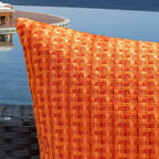 Kevin Textile Fall Outdoor Waterproof Throw Pillow Covers Pack of 2 Farmhouse Decorative Cushion Covers for Garden Patio Tent Balcony Bench Couch Sofa 12x20 Inch, Orange
