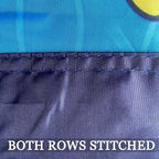 Navy Flag 2x3 Double Sided- Heavy Duty 3 Ply 210D- With Canvas Header & 2 Brass Grommets- Navy Flag 2x3 Outdoor Double Sided Heavy Duty