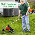 Weed Wacker Gas Powered,8 in 1 Multi Trimming Tool,52CC 2-Cycle Gas Powered Hedge Trimmer,Weed Eater,String Trimmer,Brush Cutter,Edger,Pole Saw Chainsaw Pruner with Extension Pole 1.2L 2.3kw