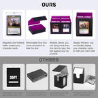 Marsguard Trading Card Deck Box with Commander Display，5 in 1 MTG Storage Holds 400+ Double-Sleeved Cards，4 Deck Boxes & Dice Tray Included，Fits MTG, TCG, PTCG & Sports Cards