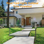 Bright Solar Pathway Lights Outdoor, 2 Pack Upgraded Solar Powered Garden Lights Waterproof, Auto On/Off Solar Yard Light for Lawn Patio Walkway Driveway Landscape Lighting Decor (Warm White, 2 Pack)
