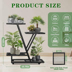 2Pack，4Tier plant stand，outdoor plant stands for patio，Planter Display ShelvingIndoor Outdoor，Multiple Flower Pot Holder， suitable for garden corners, balconies, and living rooms