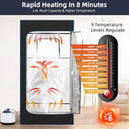 BOCHPOWER Portable Sauna Box, 3.0L Steamer, Remote Control, Folding Chair, 9 Levels