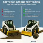 SIMOND STORE - Rubber Snow Plow Cutting Edge – Heavy Duty 120" x 6" x 1" Snow Plow Deflector Smooth & Surface-Safe Snow Clearing - Fit for ATV, Tractors, Skid Steers & UTVs Snow Pusher Cutting Edge