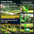 6 Packs Reeds Solar Garden Light, 30 Inch Garden Solar Light with 36 Bulbs, Intelligent Light Control System, IP65 Waterproof, Outdoor Solar Light for Decorating Yard, Pathway(Warm Color)