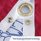 AMZFLAG Wyoming State Flag 3x5 ft Outdoor, Heavy Duty 3 Ply Polyester WY Wyoming Flags with 2 Brass Grommets, Patriotic Double Sided State of Wyoming Flag