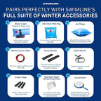 SWIMLINE HYDROTOOLS Air Pillow For Above Ground Pools Cover Winterizing | 4.5 x 15 ft Cushion Swimming Pool Closing Winter Kit | Cold Resistant Ice Equalizer Thick Blue Accessories | 1515 ACC515