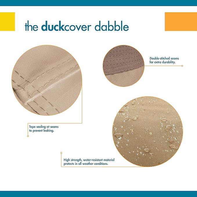 Duckcovers Elegant Waterproof 93 Inch Patio Sofa Cover, Patio Bench Cover