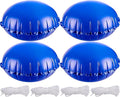 4 Pcs Pool Air Pillow for Above Ground Pools - 4 x 4 Ft Round Winter Pool Cover - Ice Equalizer - Swimming Pool Winterizing Closing Support With Ropes for Pool Covers