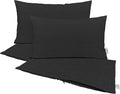 RSH DECOR: Sunbrella Pillow Covers Set of 4 | Covers Only - 20" x 12" | Outdoor Lumbar Pillow Covers Crafted with Sunbrella Performance Fabric | Canvas Black
