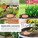 Underground Worm Farm Clay 10Inch Garden Composting bin Ceramics Outdoor Gardening from Kitchen Food Waste with Holes Systems Sustainable Worm Composter for Raised Garden Beds at Home