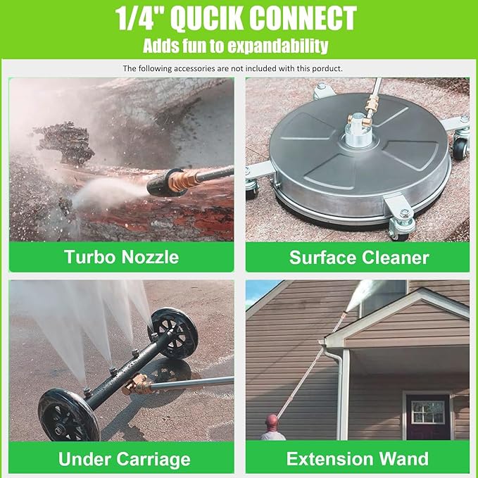 4200 PSI Gas Pressure Washer, 4.0 Max GPM 212CC 7HP Commercial Gas Power Washer, Spray Gun and Wand, 5 Nozzle Set, for Cars/Fences/Driveways/Homes/Patios/Furniture (Black)