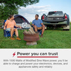 Cobra PRO 1500W Professional Grade Power Inverter, Portable – 1500-Watt Car Charger, 4 Grounded AC Outlets, 2 Fast Charge USB Ports and Remote Controller (CPIALCDG1) Compatible