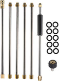 Tool Daily Pressure Washer Extension Wand, 90 Inch Power Washer Lance, 1/4 Inch Quick Connect, M22, 4000 PSI