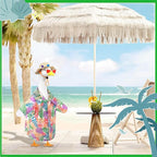 Hawaiian Porch Goose Outfits, Summer Lawn Goose Outfit with Sunglasses & Hat, Yard Goose Clothes and 3 Pcs/Set Goose Costume for 23" 17" Statue Patio Garden Decoration