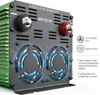 EDECOA 2000W Power Inverter 12V DC to 110V 120V AC 2000 Watts with Remote Control LCD Display USB 3 Outlets for Cars, Trucks, RVs, Rural Cabins
