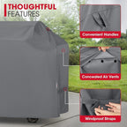 Unicook Grill Cover 75 Inch, Outdoor Heavy Duty Waterproof Large BBQ Cover, Compatible with Weber, Char-Broil, Nexgrill and More Grills, All Weather Protection, Grey