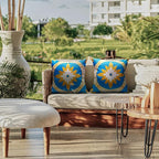 Outdoor Throw Pillows Waterproof Set of 2 Patio Pillows 18×18 Inch Decorative Pillows for Bed, Couch, Sofa and Patio Furniture