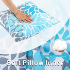 JMGBird Outdoor Pillows Waterproof Set of 2 Outdoor Throw Pillows with Insert Included Pillow 18×18 Inch Outdoor Pillow for Patio Furniture