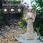 Angel Figurine Garden Angel Statues with Bird Statuary Decoration for Home, Yard & Patio