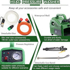 ZPB140 Port A Blaster HVAC Coil Cleaning, Portable Pressure Washer, Coil Jet Cleaner for ac Unit 120V 80W for Indoor or Outdoor, Flow Rate 4L/min, Working Pressure 0.7-1.0MPa