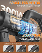 Cordless Pressure Washer Battery Powered; 1200PSI Cordless Power Washer with Brushless Motor, 4.0Ah Battery,6-in-1 Nozzle, 3 Power Level; Handheld Portable Pressure Washer Cordless (5022-BK2)