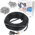WarmlyYours Roof Snow De-Icing Heat Cable 160 ft., 5 Watts/ft. Heat Tape for Roof and Gutters, Ice Dam and Snow Damage Prevention System with Clips and Spacers (Ice Shield)