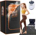 DoCred Portable Sauna for Home, Upgraded Personal Steam Sauna Box with 3L Steamer, Folding Chair, Extra Large Size Foldable Home Sauna, Full Body Sauna Tent for Relaxation Spa
