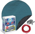 Winter Swimming Pool Cover for 28 ft Aboveground Round Pool Size, Deluxe Choice Series, Solid Material, Color - Ocean Blue, Pool Cover Choice 5828-4CHOICE