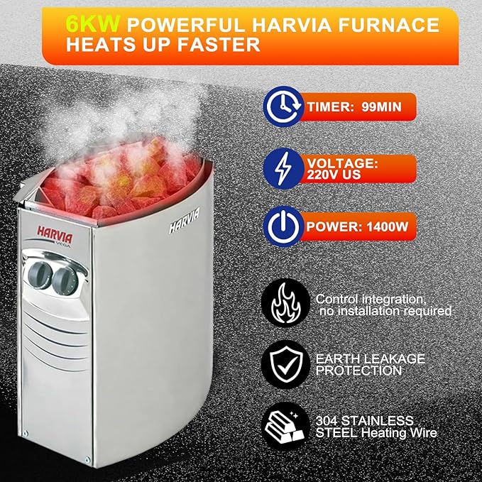 Outdoor Wooden Full Glass Door Barrel Sauna, 4 Person Sauna Room 220V， 6kw ETL Electric Heater， Accessories and Asphalt Shingle Roof (Helmock)