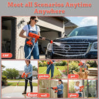 Power Washer,1200 PSI Cordless Pressure Washer with 2×21V Battery&6-in-1 Multi-Function Nozzle,Portable Pressure Washer Suitable for Cleaning Vehicles, patios, Glass, Floors, and Watering Plants