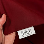 RSH DECOR: Sunbrella Pillow Covers Set of 4 | Covers Only - 26" x 16" | Outdoor Lumbar Pillow Covers Crafted with Sunbrella Performance Fabric | Canvas Burgundy