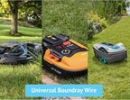 JAVEX Robotic Mower Boundary Wire [SupremeShield Protection]- Tinned Copper, Universal for Gardena, Husqvarvna, Worx & Other Auto-Mower Brands Installation Kit [3.8mm, 24x0.25mm, 3xShield], 328Ft