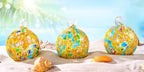 Hand Blown Glass Witch Ball,Glass Ornament Hanging Garden Gazing Ball Indoor Outdoor Home Décor. (5)