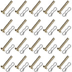 20 pcs 738-04124A Shear Pins and 20 pcs 714-04040 Cotter Pins for MTD Craftsman Cub Cadet Troy Bilt SnowBlowers 738-04124 738-05273