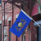 AMZFLAG Pennsylvania State Flag 3x5 ft Outdoor, Double Sided PA Pennsylvania Flag with 2 Brass Grommets Heavy Duty