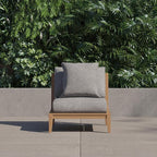 Outer Outdoor Throw Pillow with OuterWeave Performance Fabric, Decorative Outdoor Pillow for Patio & Outdoor Furniture, Includes Machine Washable Pillow Cover and Insert - Pailsades Cream, 20"x20"