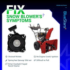 BlueStars 590420A Recoil Starter Assembly - for Tecumseh LAV TVS HS25-HS40 AH600 AV520 ECV HH TVXL105 HXL35 OVRM40 Snowblower - Replaces Tecumseh 590420 590458 590604 Stens 150-003 Oregon 31-051