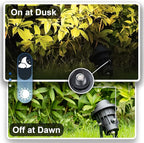 SUNVIE 20W Outdoor Landscape Spotlights 120V Waterproof Dusk to Dawn Spot Lights Outdoor 3000K LED Spotlight with Photocell Sensor Landscape Lighting for Yard Flag Tree Garden Decor 6 FT US 3-Plug in
