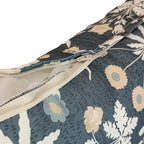 ADLIVWYD Lumbar Pillows for Indoor Outdoor uses,Waterproof Removable Cover with Zipper Outdoor Pillows Set of 2 for Patio Furniture,12×20 Inch (Charcoal Floral)