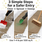 Thawtful Pet Safe Ice Melt – Pet Friendly Ice Melt, Snow Melt – Green Granules with CMA, Melts to −12°F (−24°C) - Driveway Salt & Sidewalk Salt for Ice (1 qt. - 2.2 lb.)