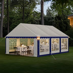 GREEN PARTY 13x26FT Party Tent Heavy Duty, Large Wedding Event Shelters with 3 Carry Bags & Removable Sidewalls, Outdoor Canopy Gazebo Commercial Tent for Carport Camping Garden Patio