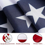 3 x 6 Ft American Flags Bunting, 4 Pack Bunting Flags Outdoor, Fourth Of July Decorations Pleated Fan Flag, Patriotic Bunting For Outside